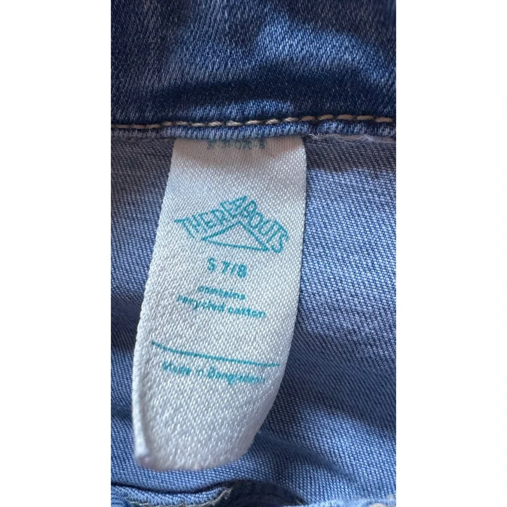 Thereabouts Kids Medium Wash Blue Denim Trucker Jacket‎ Size S 7/8 Stretch Denim